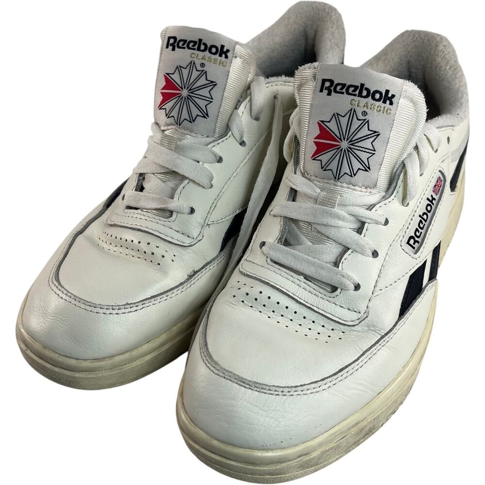 Reebok Club C Double Revenge Chalk Black Women’s Size 9 H04190 Platform Sneakers